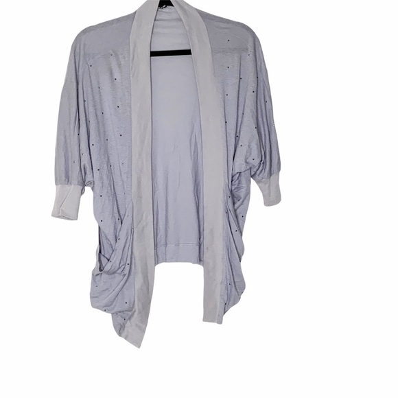 𝅺EXPRESS open front light grey cardigan. Size XS - Picture 1 of 8